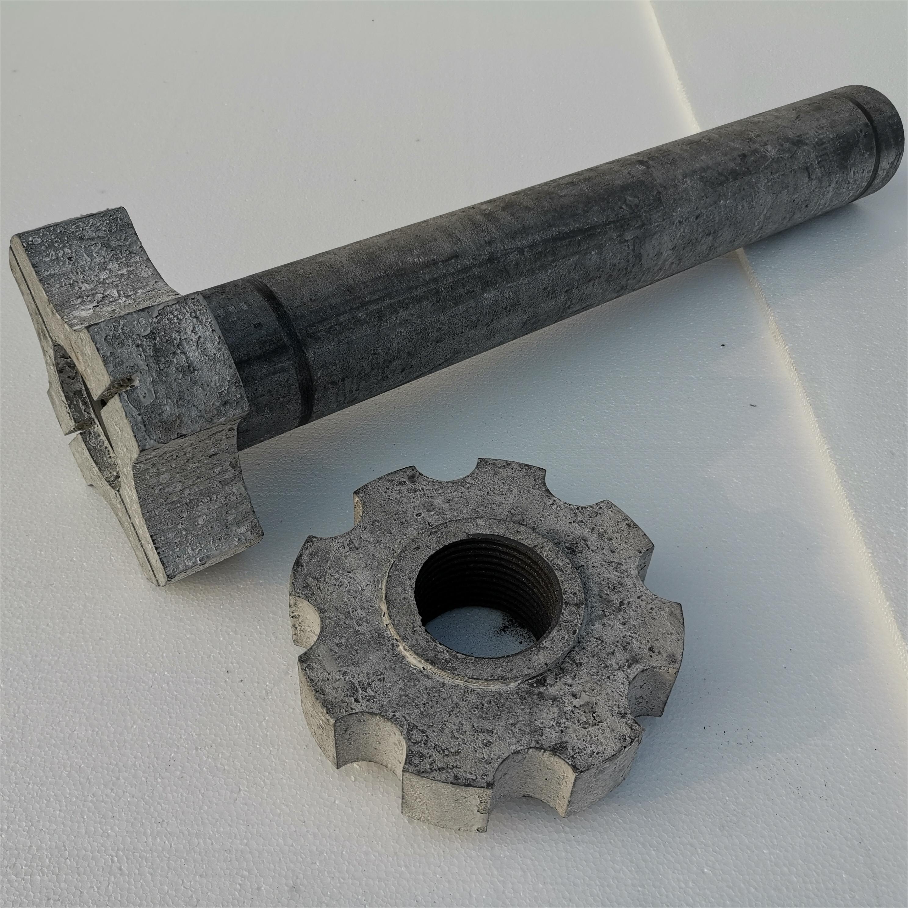 graphite degassing rotor, Crucible For Melting Aluminum, degassing rotor