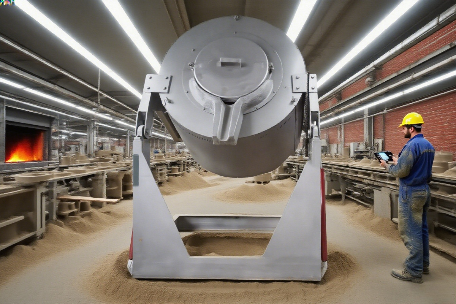 tilting melting furnace